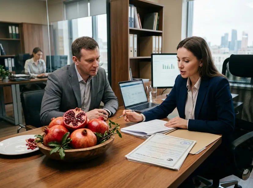 Сертификат на гранат